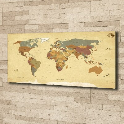 Wandbild Politische Karte