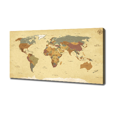 Wandbild Politische Karte