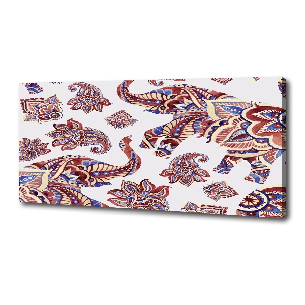 Wandbild Elefantenornamente