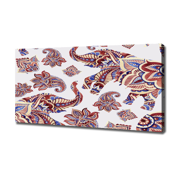 Wandbild Elefantenornamente