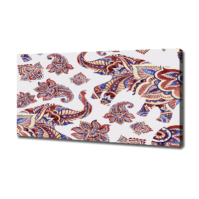 Wandbild Elefantenornamente