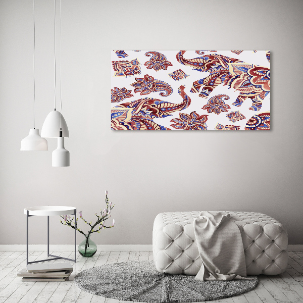 Wandbild Elefantenornamente