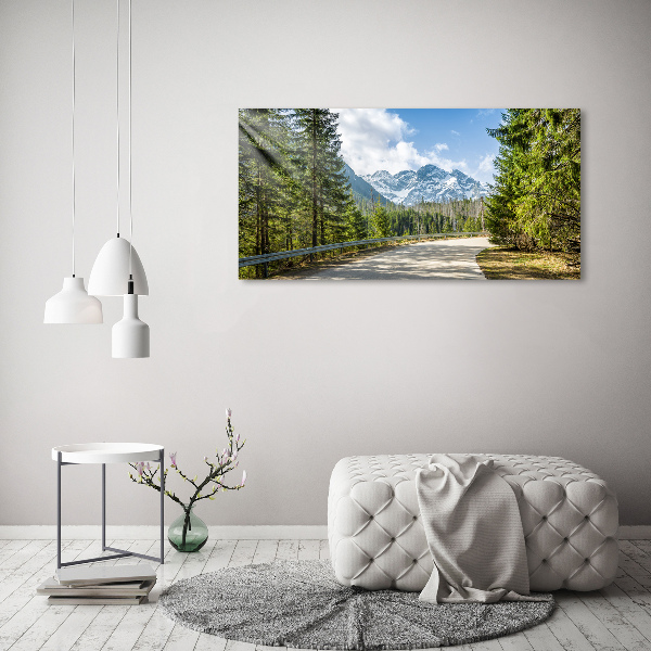 Bild auf leinwand Tatra-Gebirge-Straße