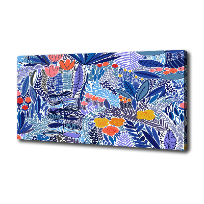 Bild auf leinwand Blumenmuster