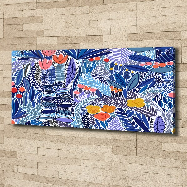 Bild auf leinwand Blumenmuster