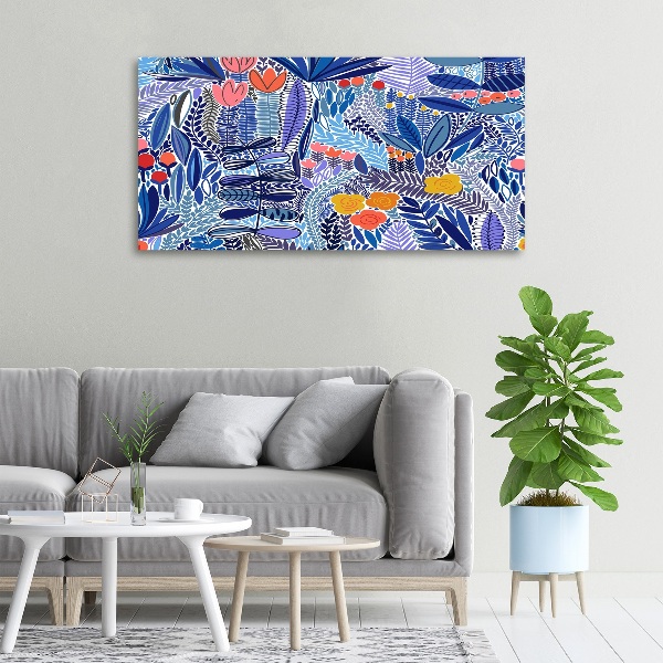 Bild auf leinwand Blumenmuster