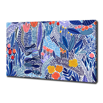 Bild auf leinwand Blumenmuster