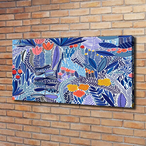 Bild auf leinwand Blumenmuster