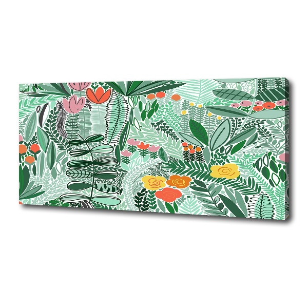 Wandbild Blumenmuster