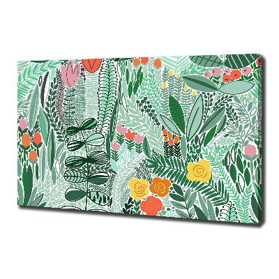 Wandbild Blumenmuster