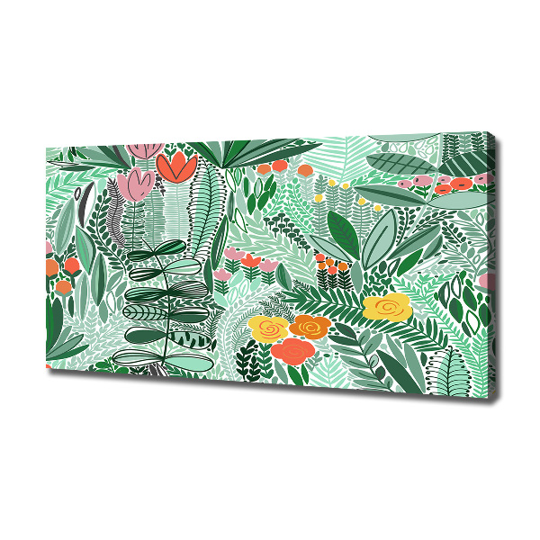 Wandbild Blumenmuster