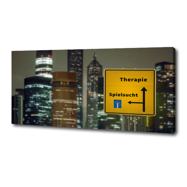 Bild auf leinwand Therapie in der Stadt