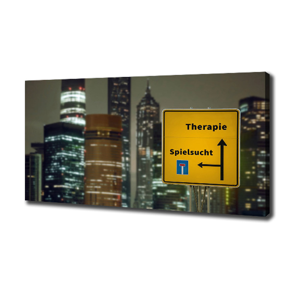 Bild auf leinwand Therapie in der Stadt