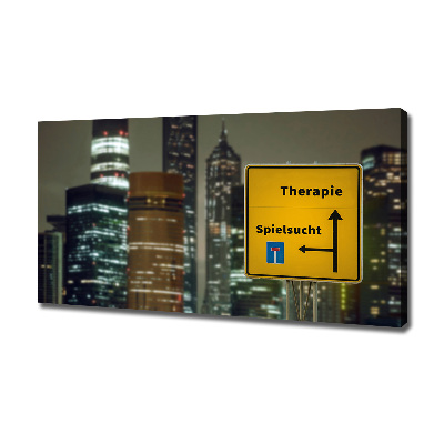 Bild auf leinwand Therapie in der Stadt