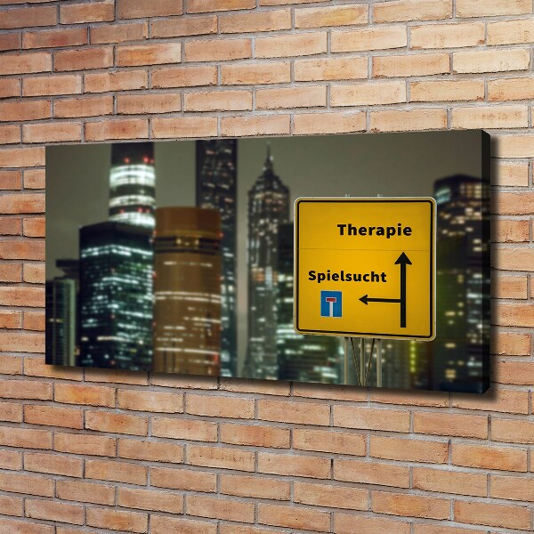 Bild auf leinwand Therapie in der Stadt