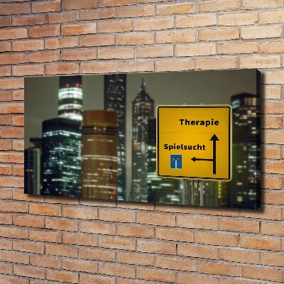 Bild auf leinwand Therapie in der Stadt