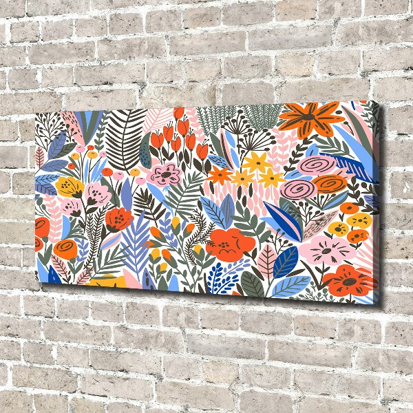 Bild auf leinwand Blumenmuster