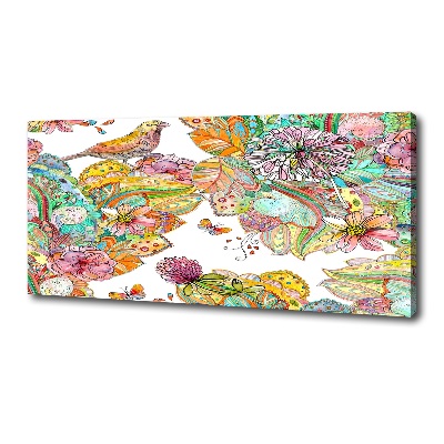 Fotobild Vogel und Ornamente