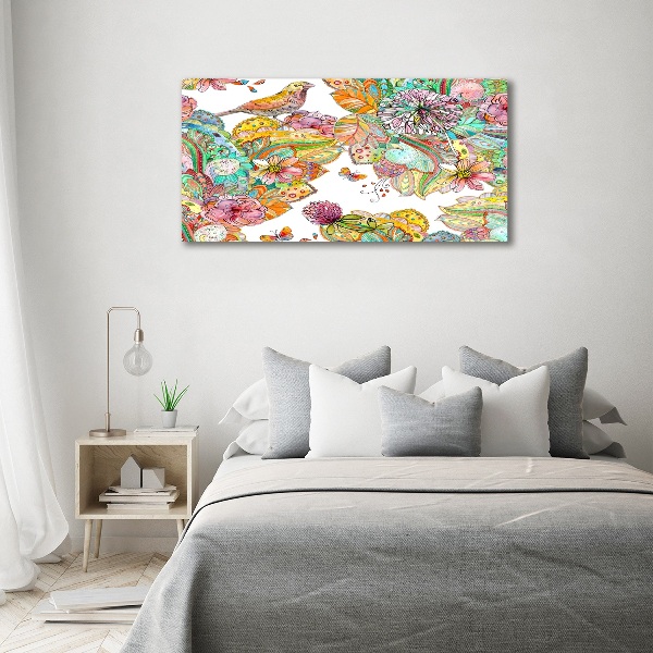 Fotobild Vogel und Ornamente