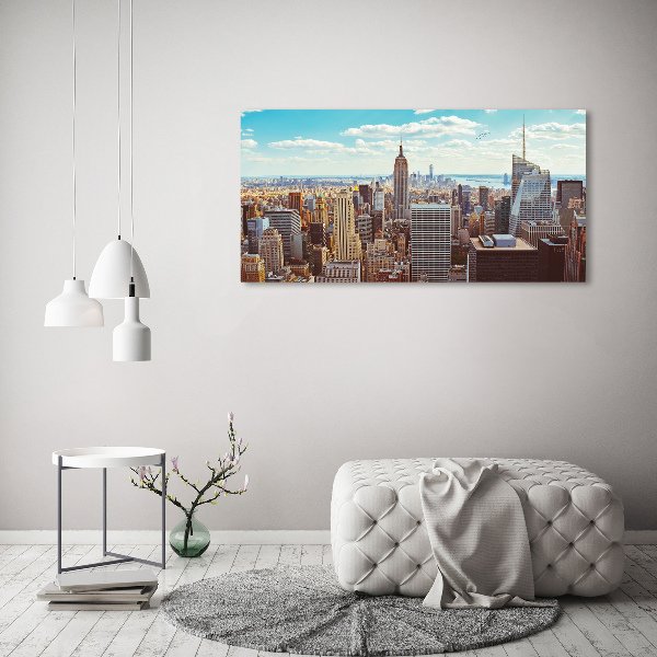 Bild auf leinwand New York aus der Vogelperspektive