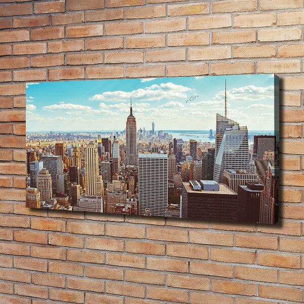 Bild auf leinwand New York aus der Vogelperspektive