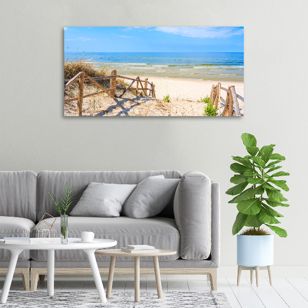 Wandbild Zugang zum Strand