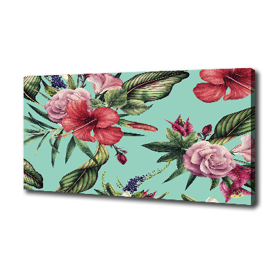Wandbild Tropische Blumen