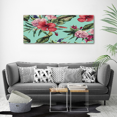Wandbild Tropische Blumen