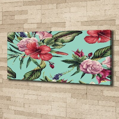 Wandbild Tropische Blumen