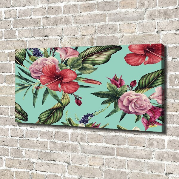 Wandbild Tropische Blumen