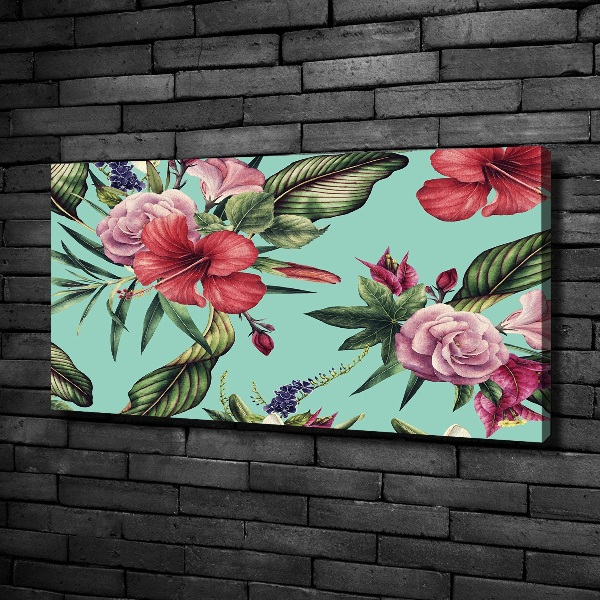 Wandbild Tropische Blumen