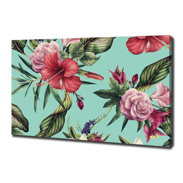Wandbild Tropische Blumen