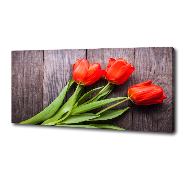 Bild auf leinwand Rote Tulpen