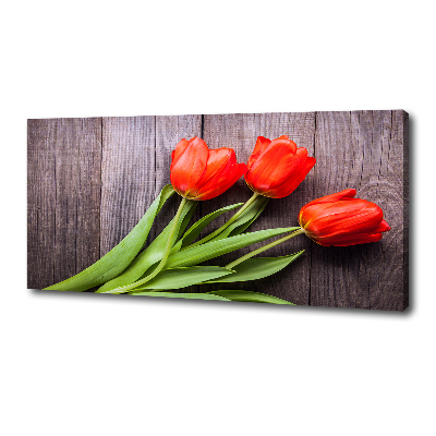 Bild auf leinwand Rote Tulpen