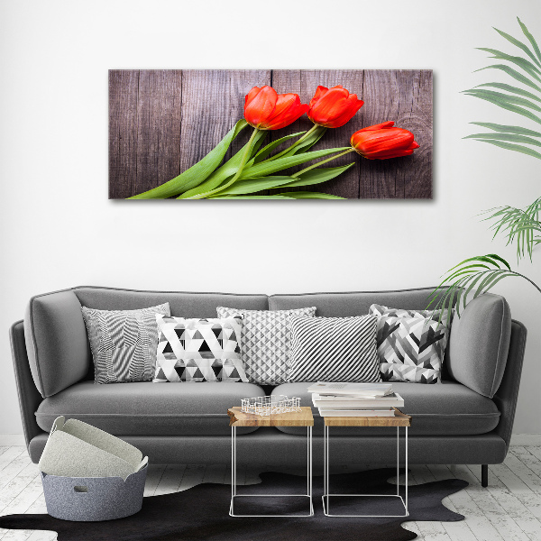Bild auf leinwand Rote Tulpen