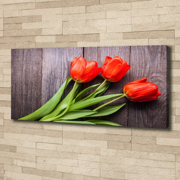 Bild auf leinwand Rote Tulpen