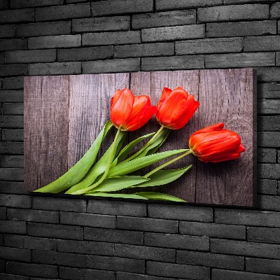 Bild auf leinwand Rote Tulpen