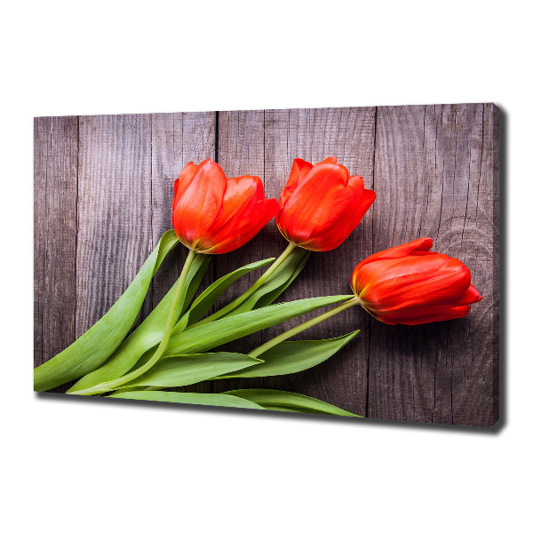 Bild auf leinwand Rote Tulpen