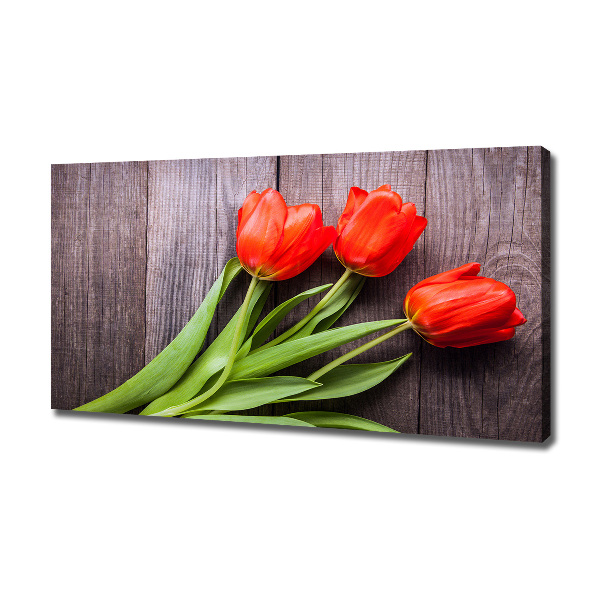 Bild auf leinwand Rote Tulpen