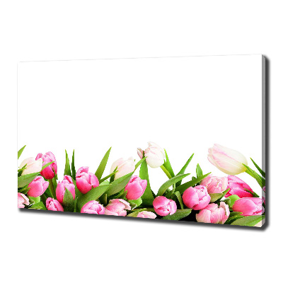 Wandbild Rosa Tulpen