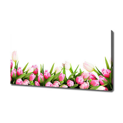 Wandbild Rosa Tulpen
