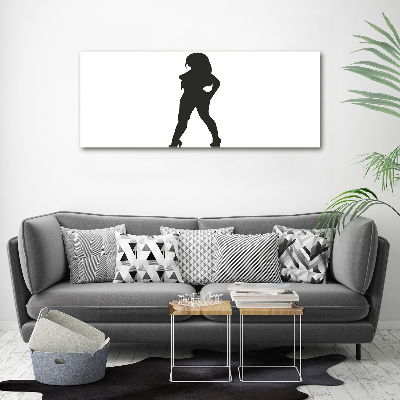 Wandbild Silhouette einer Frau