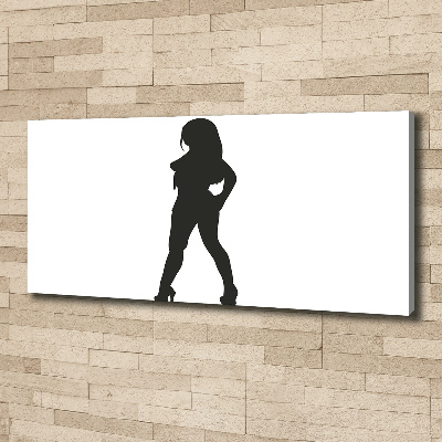 Wandbild Silhouette einer Frau