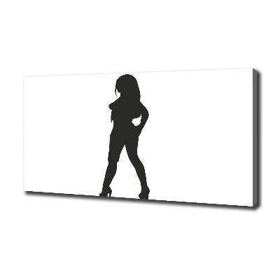Wandbild Silhouette einer Frau