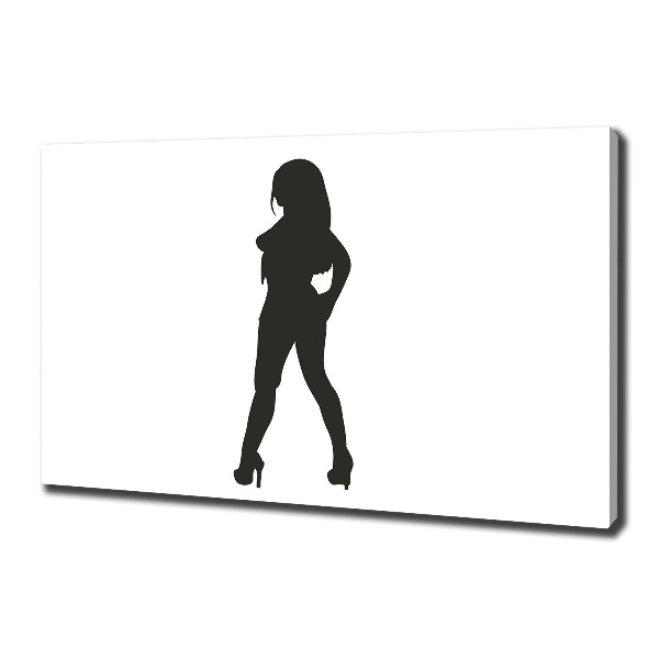 Wandbild Silhouette einer Frau