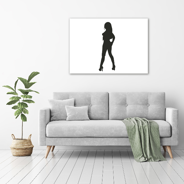 Wandbild Silhouette einer Frau