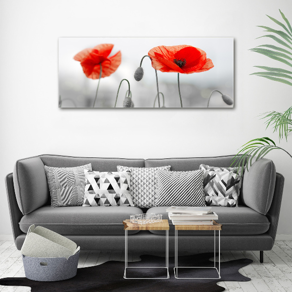 Wandbild Mohnblumen