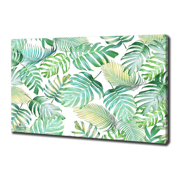 Wandbild Tropische Blätter