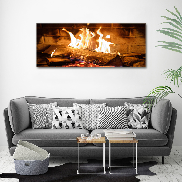 Fotobild Holz im Kamin