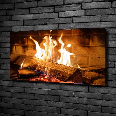 Fotobild Holz im Kamin